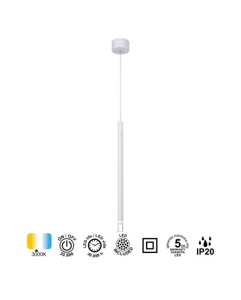 MOANA * COLGANTE 1L LED 7W - BLANCO ARENA